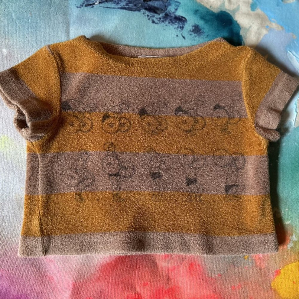 Bobo Choses Striped Terry Crop